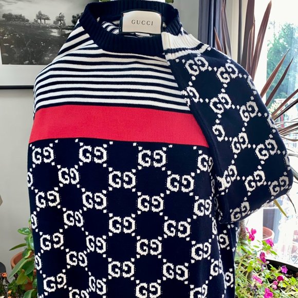 Gucci GG Supreme Striped Knit Sweater NEW WITH TAGS - Picture 5 of 6